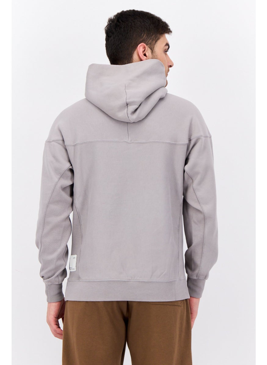 Champion Men Sportswear Fit Long Sleeves Outdoor Sweatshirt, Grey  - Image 3