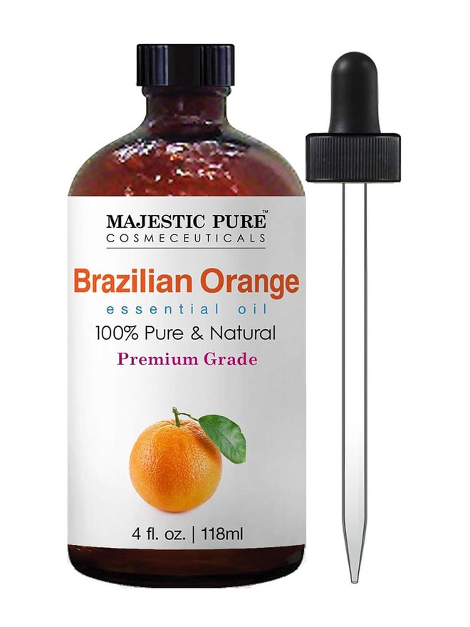 Majestic Pure زيت البرتقال البرازيلي النقي من ماجستيك بيور مع قطارة زجاجية، 118 مل - Image 1