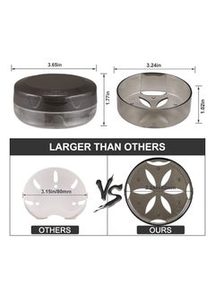 SYOSI Denture Case SYOSI Leak Proof Denture Bath Case Cup Kit for Women  Men with Mirror Strainer Removal Tool and Denture Brush for Travel Cleaning Denture Holder Box Bath Soaking Container  - Image 3