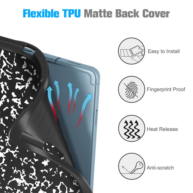 Fintie Slim Case for Samsung Galaxy Tab S6 Lite 10.4 Inch 2024/2022/2020 with Built-in S Pen Holder, Soft TPU Smart Stand Back Cover Auto Wake/Sleep, Composition - Image 3