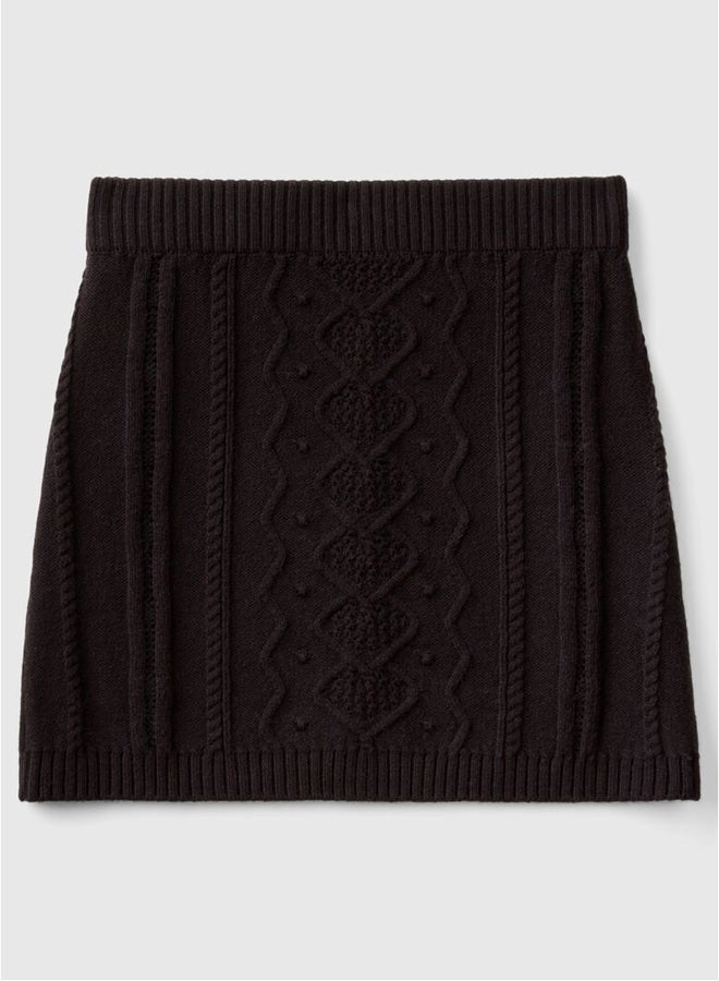 Benetton Knit mini skirt  - Image 4