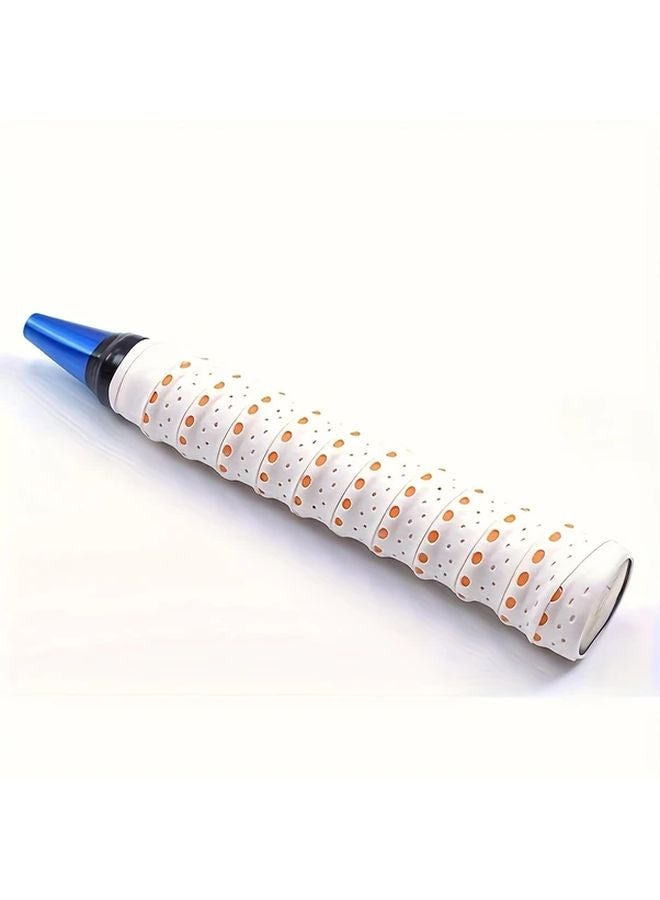 White Anti Slip Sweat Absorbing Grip Tape for Tennis Badminton Rackets Fishing Rods - Image 1