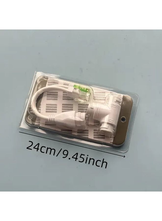 POE Combiner 1 to 2 Port Ethernet Splitter White for Security Camera System - Image 3