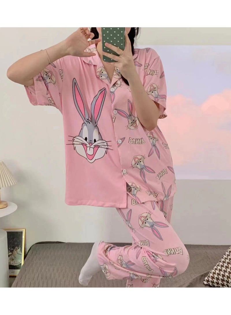 DubaiGallery Silk Women Pajama Sets Satin Pajama Sleepwear Pajamas Nightgown Summer Long Sleeve Pants Pyjamas