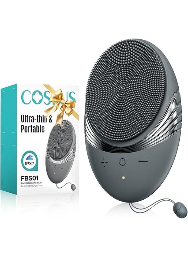 COSLUS Silicone Face Scrubber: Electric Waterproof Face Wash Brush Pore Cleansing Brush - Image 1