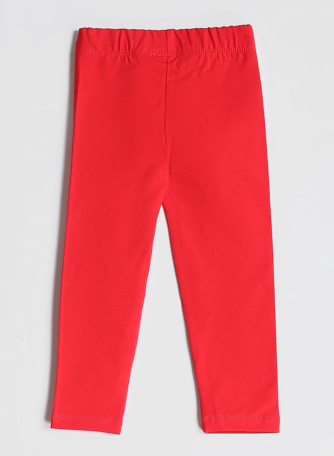 ال سي وايكيكي مطاطي الخصر أساسي بنات طماق - Image 2