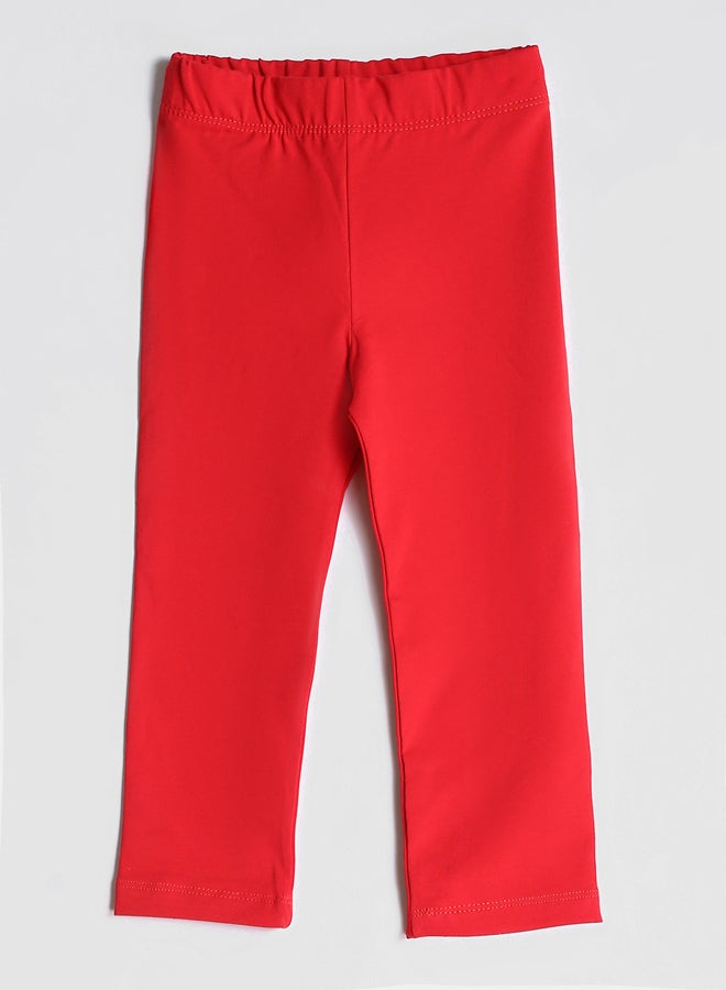 ال سي وايكيكي مطاطي الخصر أساسي بنات طماق - Image 1