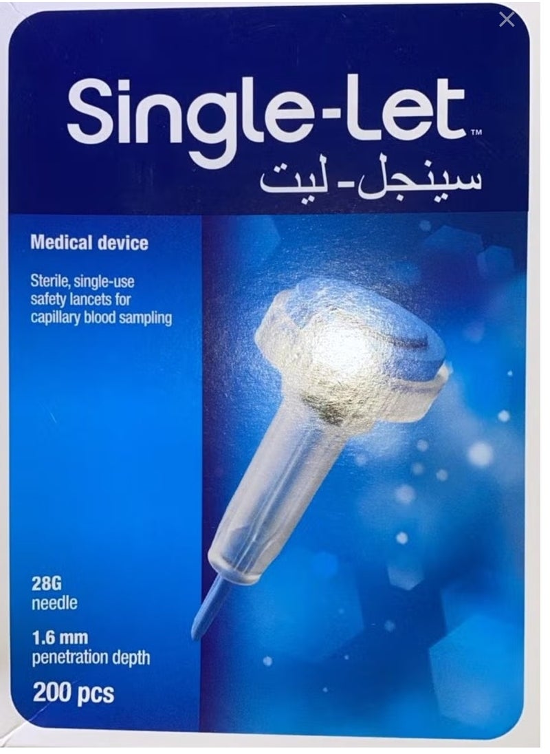 Ascensia - Single Let 200 Piece Sterile Use Safety Lancets - Image 1