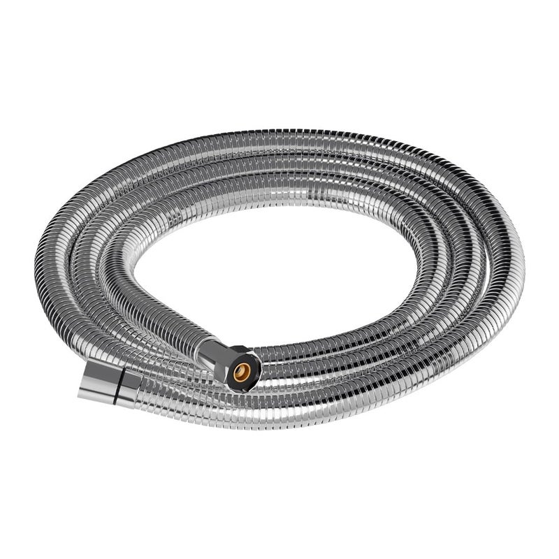 Lorazzo Stainless Steel 304 grade Hose Pipe- 60 inches (1.5 meter) long | Flexible | Compatible with hand shower & health faucet | Chrome color | With brass nuts and inserts (1-year warranty) - Image 1