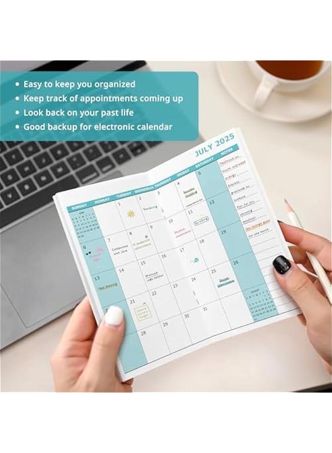 Arabest Pocket Calendar 2025-2027 for Purse, Two Year Monthly Planner Pocket Size, Jul 2025 to Jun 2027 Monthly Planner Small Size (6.5 x 3.5)-Wildflower  - Image 3