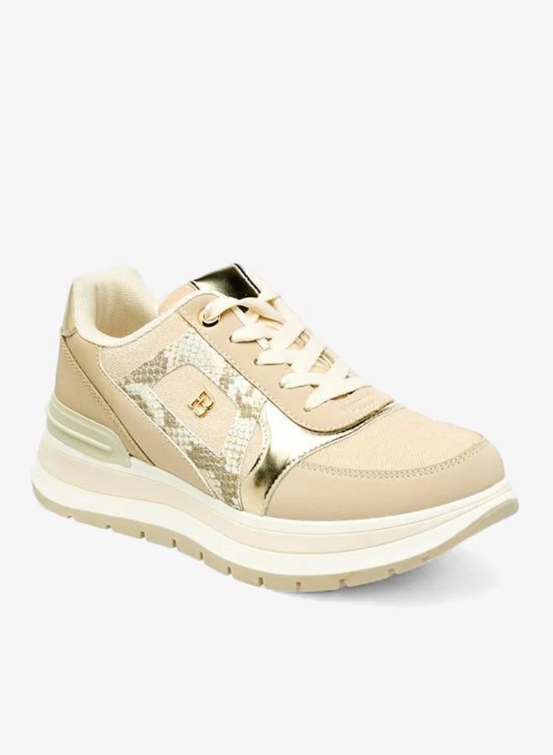 Flora Bella By Shoexpress Women Printed Lace-Up Sneakers