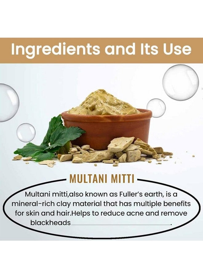 Gugzy 100% Pure Multani Mitti Powder (Fuller's Earth) Skin Face Clays for Glowing Skin & Shiny Hair (Bentonite Clay) (400) - Image 5