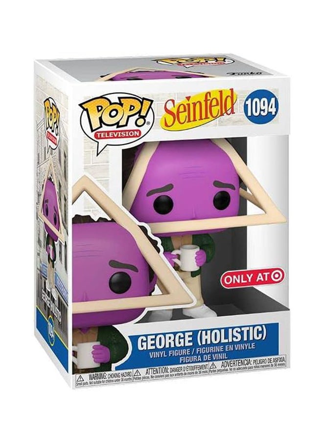 Funko Funko Pop! Tv: Seinfeld- Holistic George With Purple Face Vinyl Figure  - Image 2