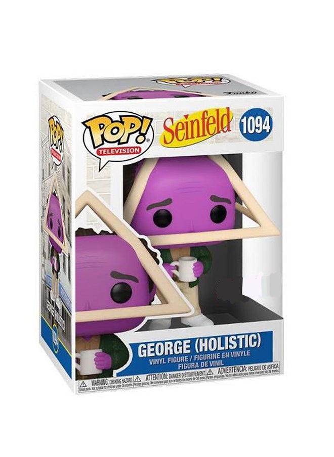 Funko Funko Pop! Tv: Seinfeld- Holistic George With Purple Face Vinyl Figure  - Image 1