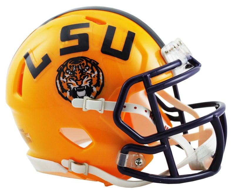 Riddell NCAA Louisiana State Tigers Speed Mini Helmet LSU Tigers, 7.5" x 6.5" - Image 4