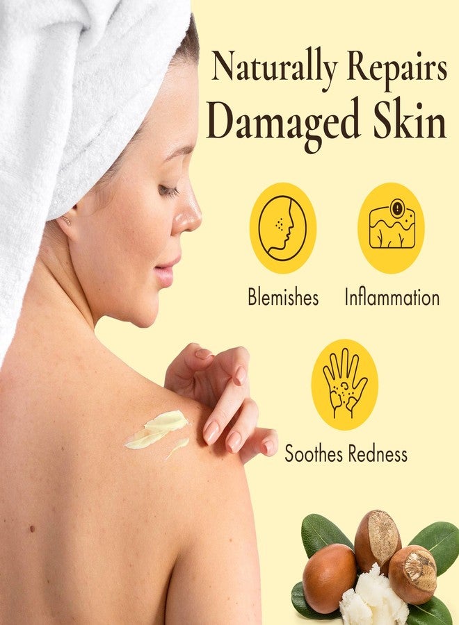 HalalEveryDay زبدة الشيا الصفراء من غانا - خام وغير مكرر، 24 أونصة في جرة محكمة الغلق | زبدة الشيا الطبيعية الأفريقية للبشرة والشعر والجمال DIY | مرطب للجسم والوجه والشعر من هلال إيفري داي - Image 4