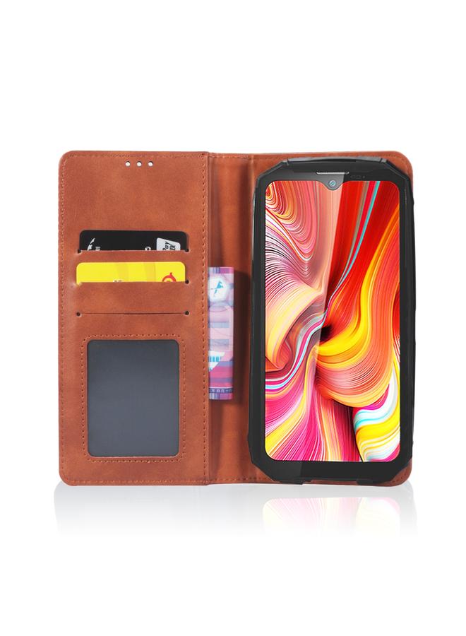 Zaboon Case For Doogee S96 Pro Magnetic Buckle Retro Texture Leather Phone Case - Image 3