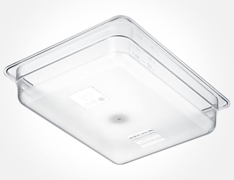 CURTA 6-Pack 1/2 Size 4" Deep NSF Polycarbonate Food Pans | Dishwasher & Freezer Safe Clear Container for Prep Tables, Buffet, Salad Bar, Commercial & Home Kitchen - Image 3