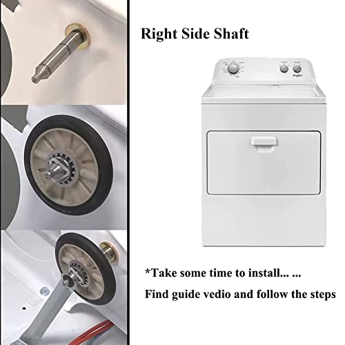 Gugaguga W10359269 Dryer Drum Shaft for Right Side, Replaces for AP6020386, 1878660, 339489, 3399507, 4319304, K34-908, PS11753705 - Image 5