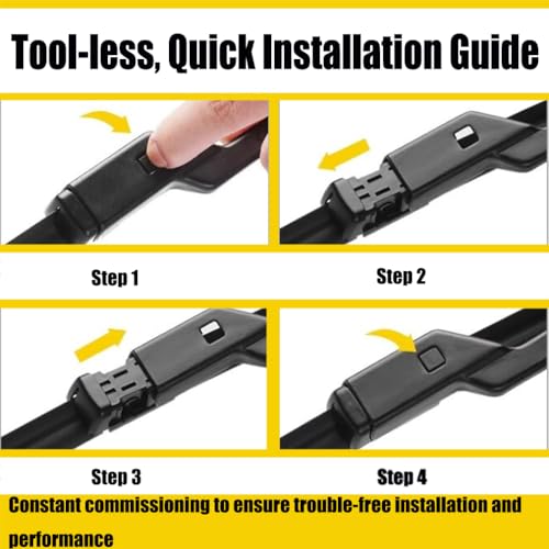 ATTKE 2 Wiper Blades 26" + 18" Front Wiper for Volkswagen Passat 2015-2021/GTI 2013-2020/Audi A3 2012-2021-OE Original Quality (Pack of 2) - Image 4