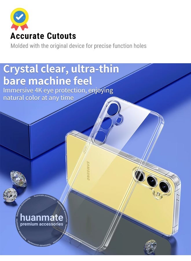 huanmate Samsung Galaxy S25 Plus Shock Proof Case Cover - Ultra Clear, Durable & Accurate Cut-outs - Scratch, Dust & Smudge Protection - Clear Silicon Back Cover for Samsung Galaxy S25 Plus - Image 5