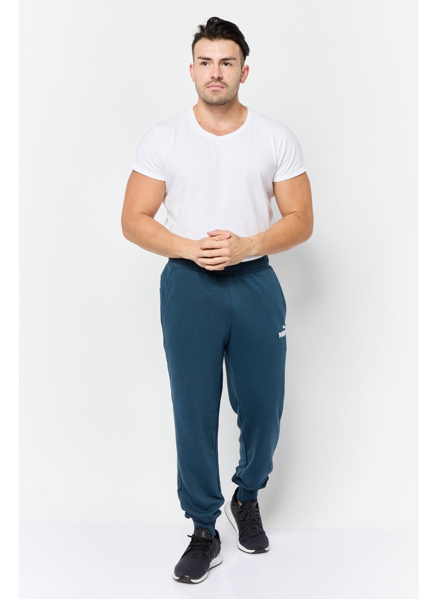 PUMA Men Sportswear Fit Brand Logo Outdoor Sweatpants, Slate Blue  - Image 4