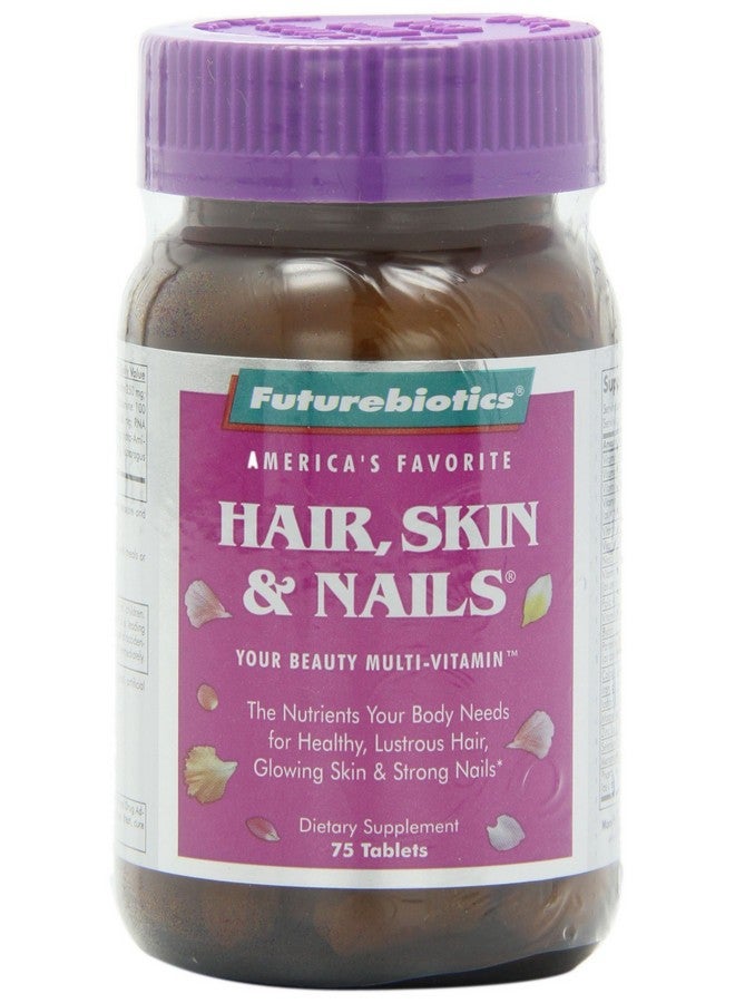 Futurebiotics Hair Skin & Nails Beauty Multivitamin 75 Tablets - Image 2