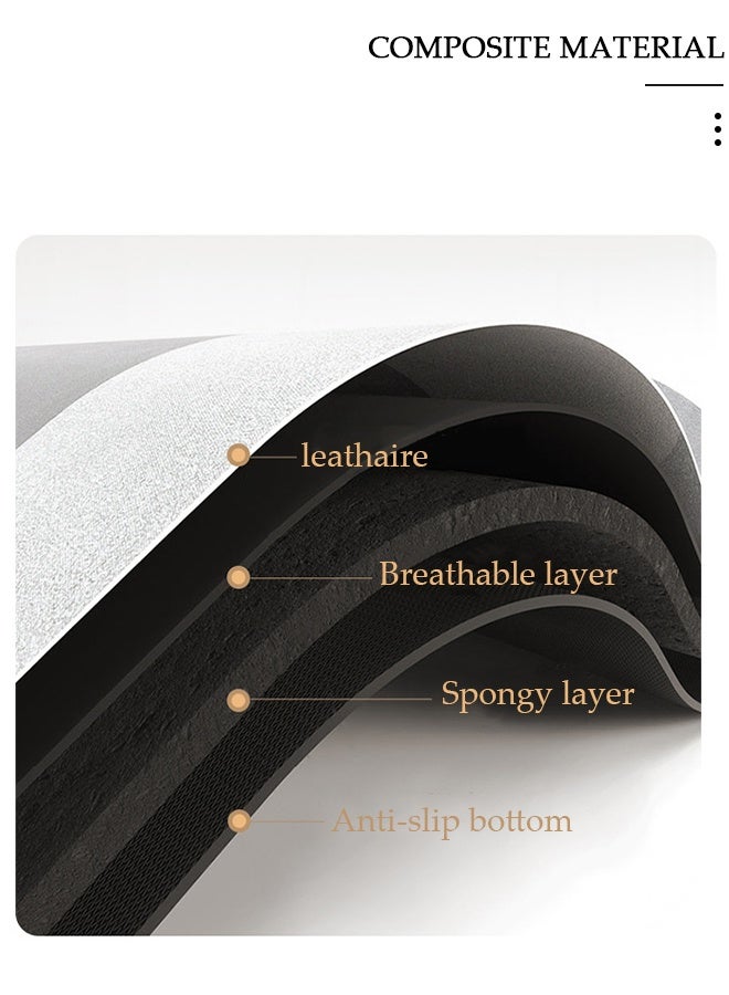 DUNISO 2 Pieces Diatom Mud Kitchen Mat Set Bathroom Bath Rug Mat Extra Soft and Absorbent Bath Rugs Non-Slip Quick Drying Floor Bath Tub Mat for Bathroom Floor Tub and Shower 40*60cm/40*120cm - Image 2