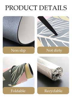 DUNISO 2 Pieces Diatom Mud Kitchen Mat Set Bathroom Bath Rug Mat Extra Soft and Absorbent Bath Rugs Non-Slip Quick Drying Floor Bath Tub Mat for Bathroom Floor Tub and Shower 40*60cm/40*120cm  - Image 3