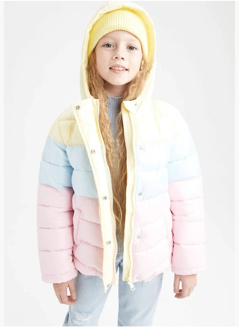 ديفاكتو Girl Hooded Long Sleeve Jacket