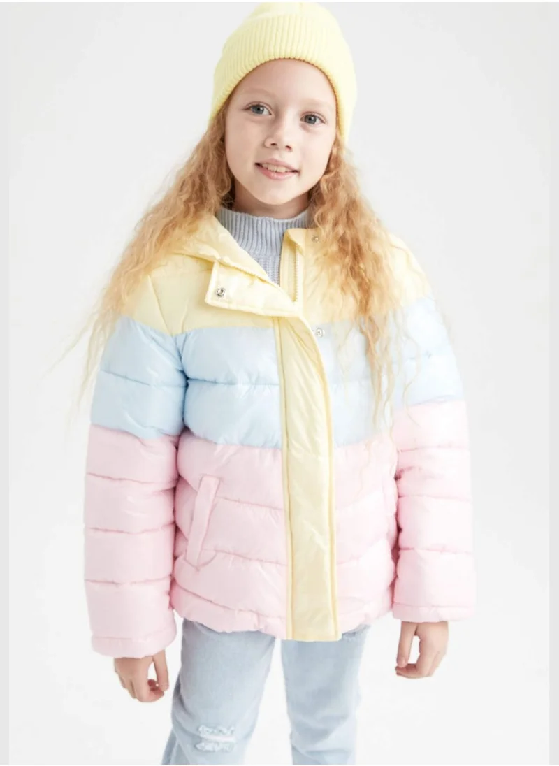 DeFacto Girl Hooded Long Sleeve Jacket