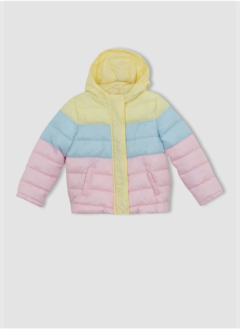 DeFacto Girl Hooded Long Sleeve Jacket