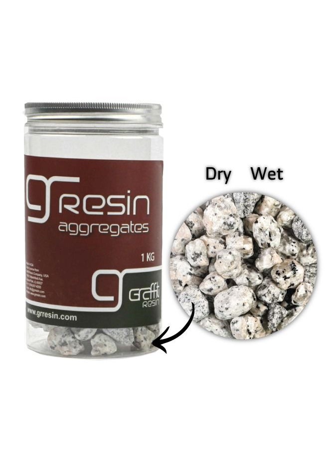 Graffiti Resin - 1 KG Terrazzo Grade Granite Stone 14 to 16 ML in Size Decorative Aggregate for Countertops - Image 1
