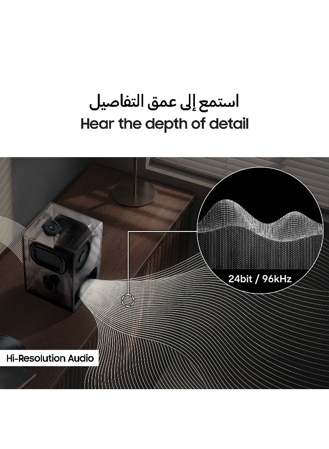 Samsung Music Studio 7, LS70H WiFi-Bluetooth Smart Wireless Speaker, Dolby Atmos, Hi-Resolution Audio, Q-Symphony, Dot Design by Bouroullec, Built-in Voice Assistant, HW-LS70H/ZN (2026 - UAE Version) HW-LS70H/ZN black - Image 5