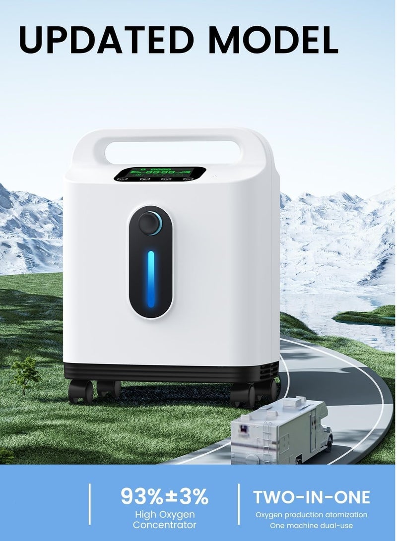 Oxygen Concentrator Machine,1-8L Adjustable Oxygen Concentrator,Low Noise Portable Oxygen Generator,Oxygen Concentrator for Home Use - Image 2