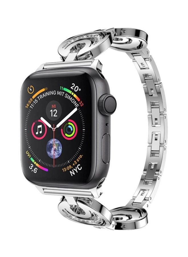 Voberry Replacement Band For Apple Watch Series 4 40mm Silver - Image 4