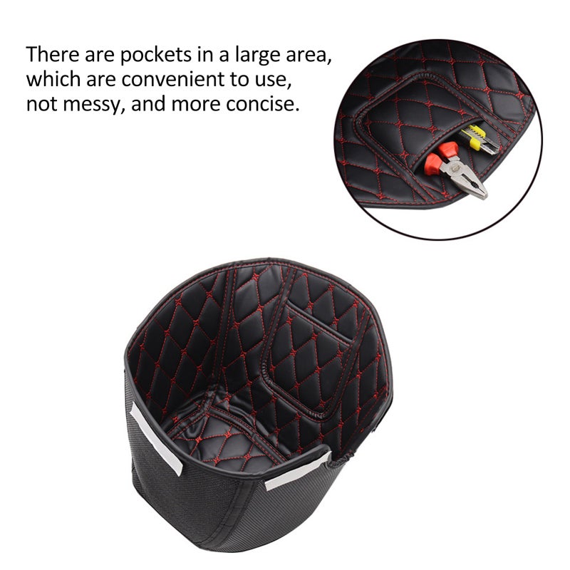 Fuel Tank Storage Mat: Black Premium Durable Shock-Absorbent Pad - Large Pocket Design Replacement Mat for NC750X NC750S 2013 to 2021 Motorcycle Fuel Tank - Image 4