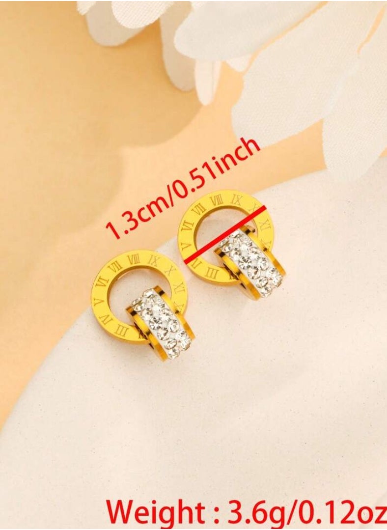 JewelryPalace - 18k Gold Plated Stainless Steel Earrings For Women - Image 1