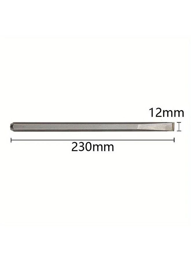 A6 Style Carbide Chisel Set for Stone and Cement Carving Durable Steel with Ergonomic Handles - Image 1
