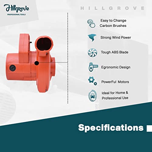 Hillgrove HGCM1256M1 800W-18000RPM Electric Air Blower and Suction Dust Cleaner for AC/Computer/Home with Air Blower Fan Machine Gun Dust Cleaning Forward Curved Air Blower - Image 4