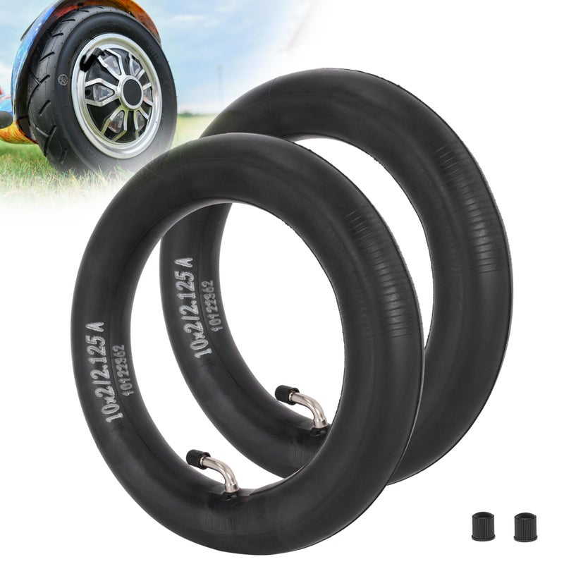 RUTU 10x2125 inner tubes  HeavyDuty 10x2 10x2125 Inner Tube Replacement for 2Wheel SelfBalancing Electric Scooter Kids Bike Trike Strollers Most Scooter tire Tubes 2Pack