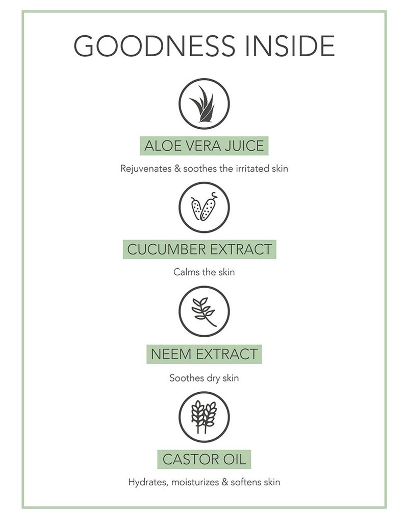 Fabessentials Fabessentials Aloe Vera Face Body Gel enriched with Neem Castor Oil Multipurpose Gel for Face Body Hydrates Refreshes Minimises Dryness Calms 100 ml x Pack of 3 - Image 5