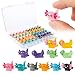 YFDFFSDCY 50 PCS Mini Resin Axolotl 10 Colors Tiny Axolotl Figurines Miniature Axolotls Ornament Charms for Landscape Aquarium Micro Dollhouse Garden Potted Plants Birthday Party Decoration - Image 3