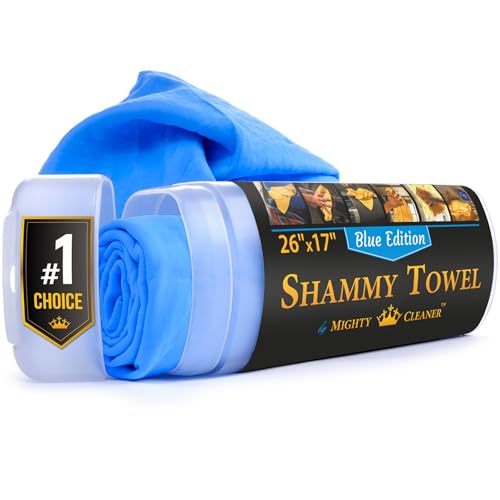 Mighty Cleaner Premium Shammy Cloth for Car Drying - 26”x17” - Super Absorbent Chamois Towel for Car - Scratch-Free, Reusable & Soft - Image 1