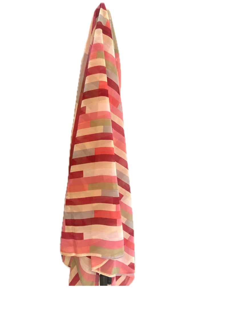 Zebees Printed Shawl, Multi colour Striped Pattern, 160 x 80 cm  - Image 2