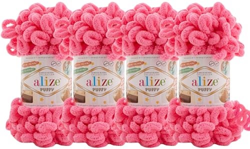 ALIZE 4 sknBall Alize Puffy Baby Big Loop Blanket Yarn 100 Micropolyester Soft Yarn 400gr 393 yds 377 - Image 1