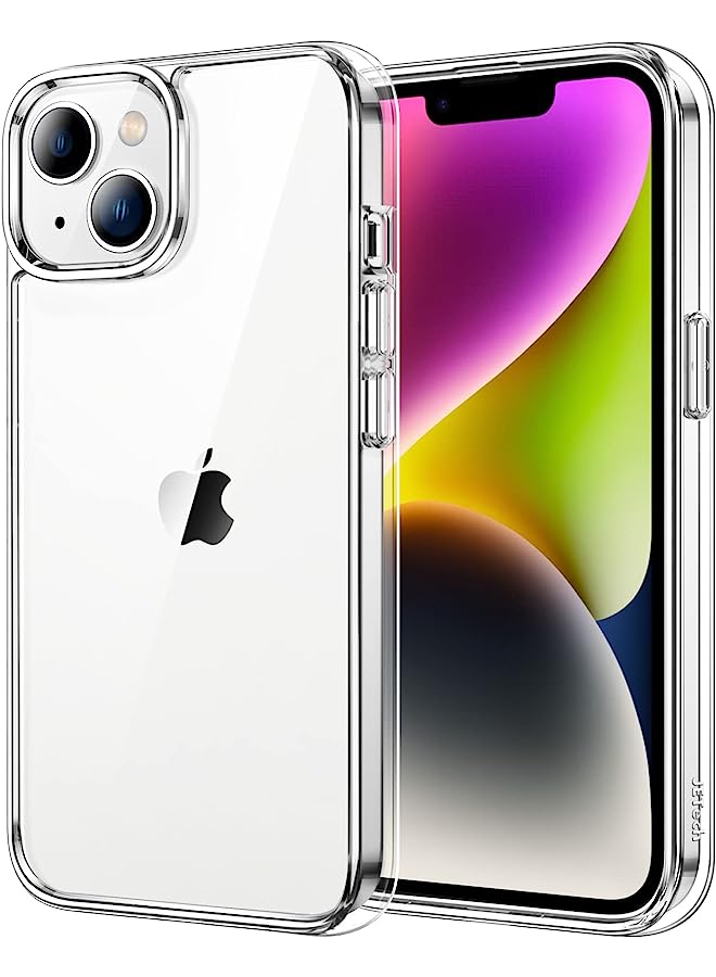 Jetech Case For Iphone 14 Plus 6.7-Inch, Non-Yellowing Shockproof Phone Bumper Cover, Anti-Scratch Clear Back (Clear) - Image 1