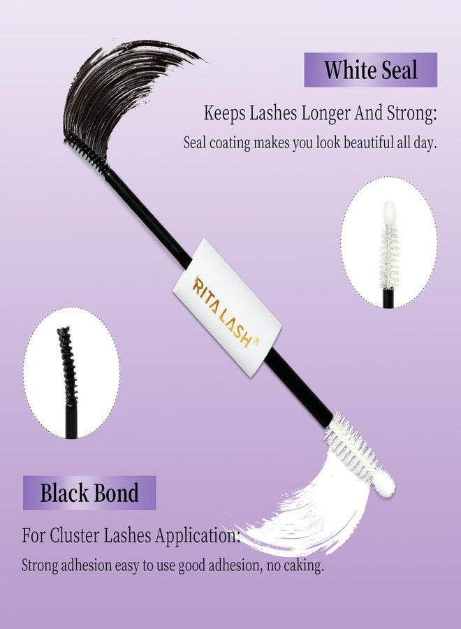 RITALASH Lash Cluster Glue,Lash Glue for Eyelash Clusters Lash Bond and Seal Waterproof Eyelash Adhesive Long Lasting 1 Weeks Eyelash Glue for Lash Clusters 2-in-1 Home Use, Strong Hold(12ML) - Image 3
