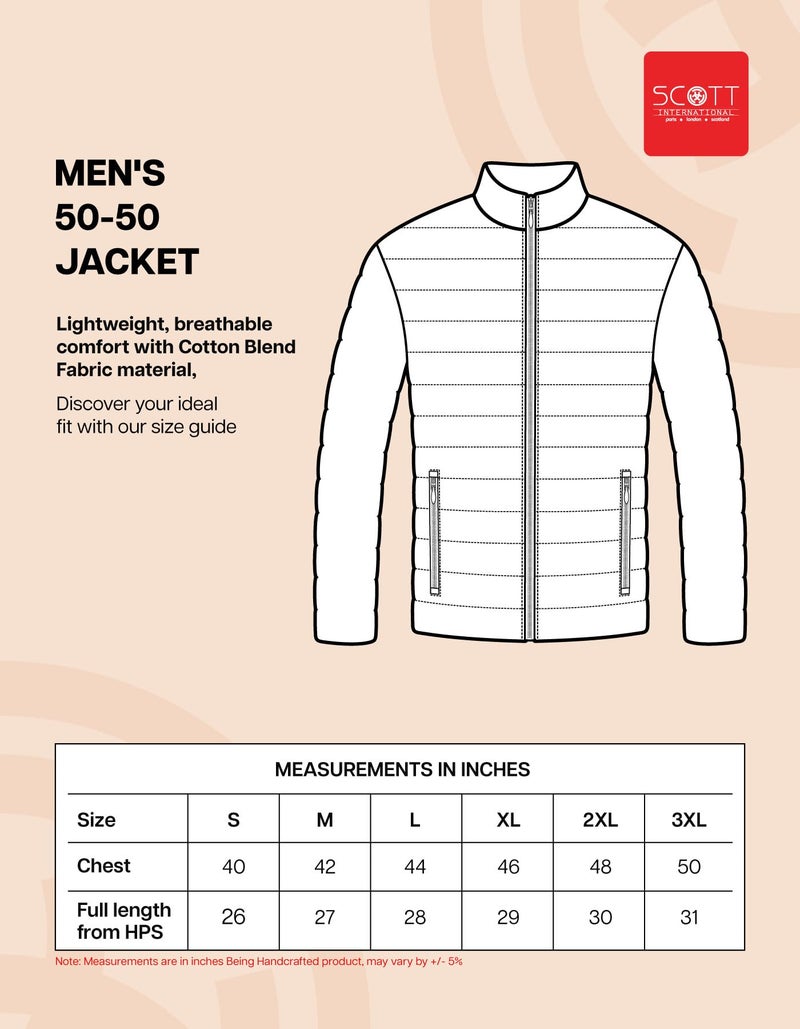 Scott International Jackets for Men | Winter wear | Men's Polyester Full Sleeve Zip with Pocket | Men Jackets | Winter Standard length Jackets - Image 5