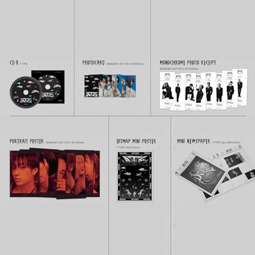 JYP Ent Stray Kids - [ATE] (ATE Ver.) Photobook + CD-R + Monochrome Photo Receipt + Photocard + PVC Card - Image 3